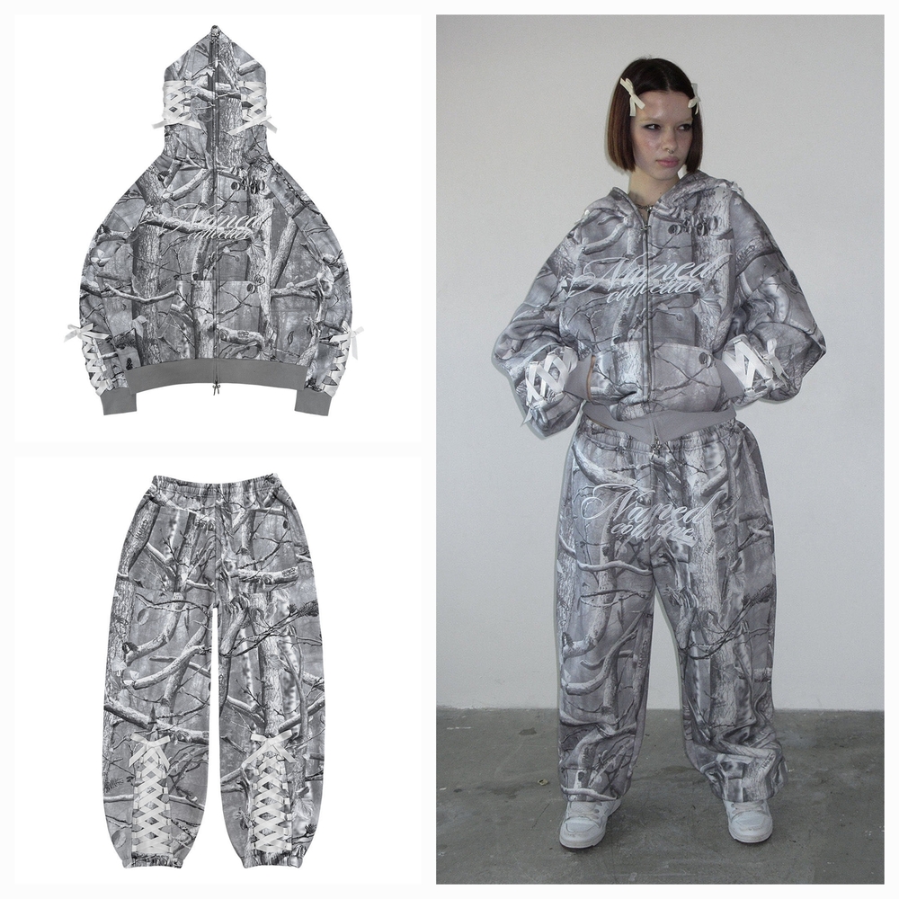 Gray Camouflage Women's Pants
